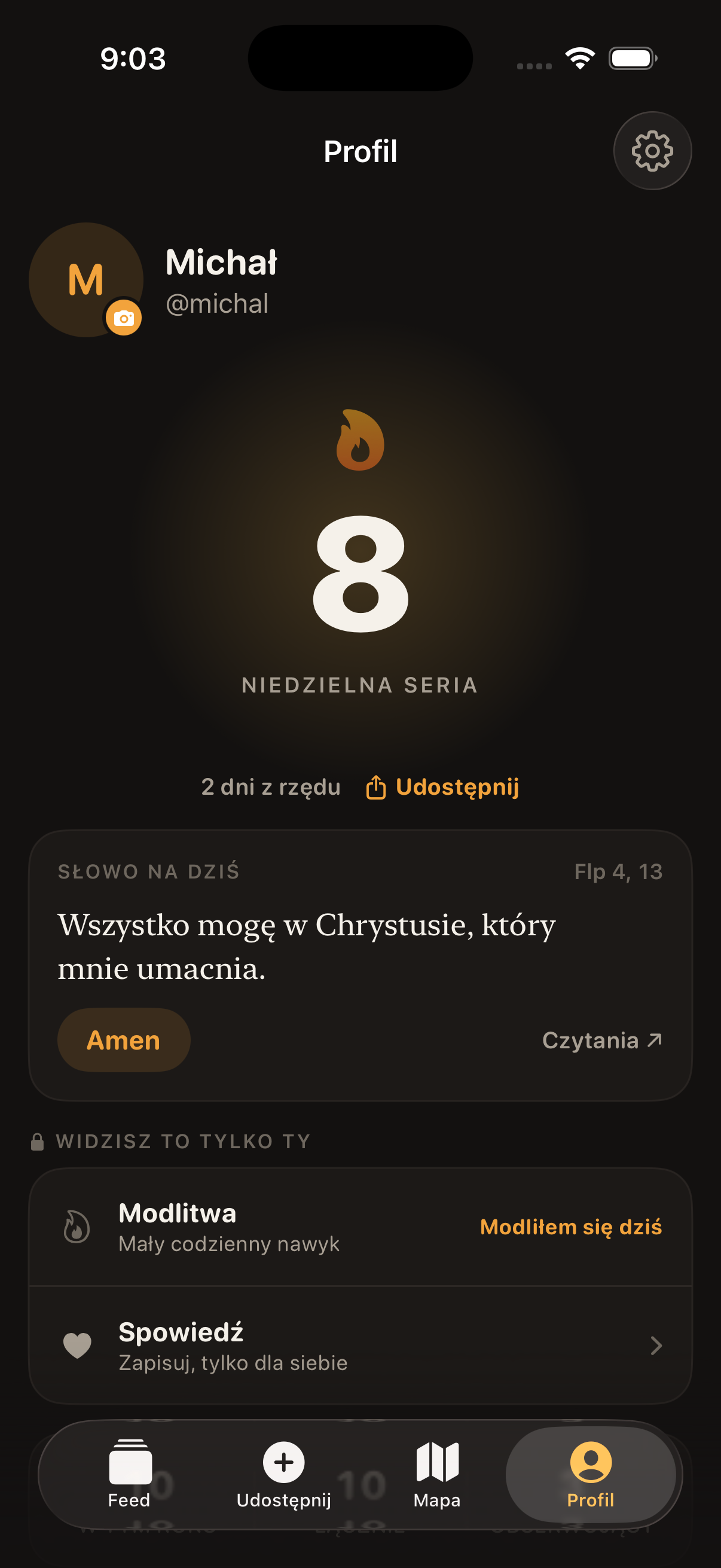 Profil w ChurchBuddy